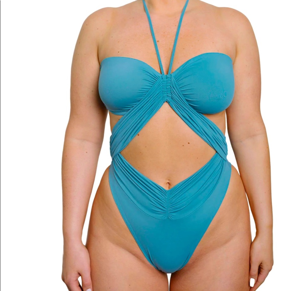 Riot Swim Phoenix One Piece-Aqua Size Small